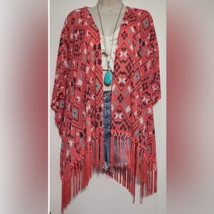 Boho Rewind Aztec Kimono
